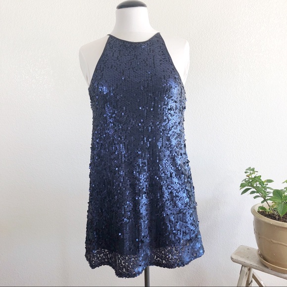 Forever 21 Dresses & Skirts - Forever 21 blue sequins dress